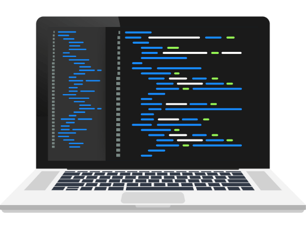 screen with code - web development quadraweb